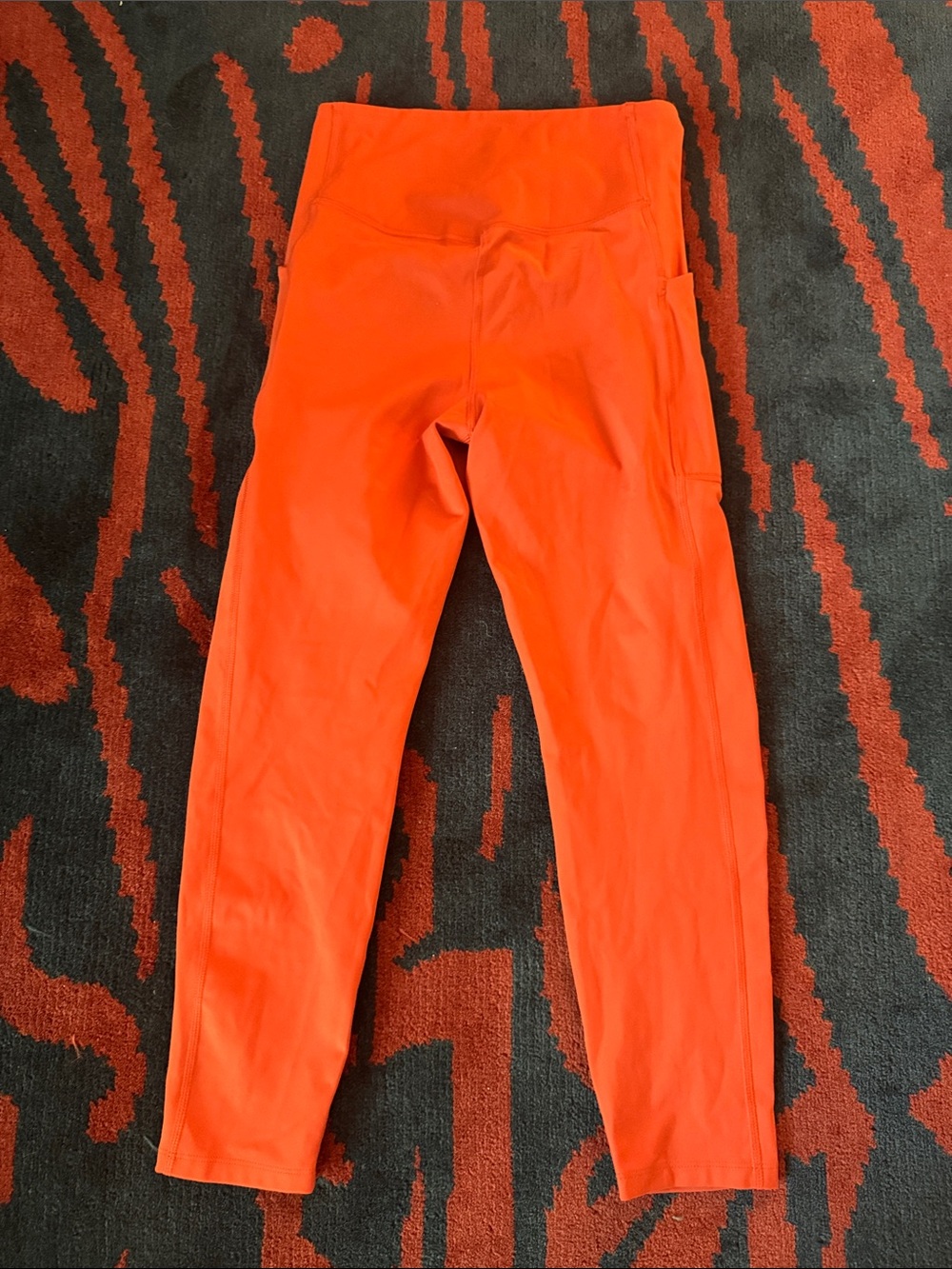 Two pairs girlfriend collective Orange and Plum Leggings - Picture 6 of 13